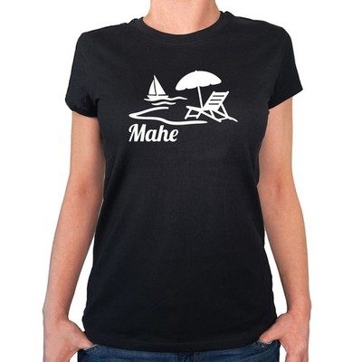 Damen T-Shirt Mahe Inselmotiv Seychellen Geschenkidee Mahe Geschenk Präsent Mitb
