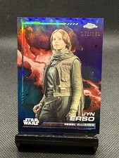 Jyn Erso 2024 Topps Chrome Star Wars PURPLE /199 Refractor Card 119