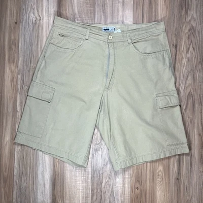 Fila Y2K Cargo Utility Shorts Beige Cotton Size W36 L11 Golf Outdoors Skate(593) - Image 1 of 4