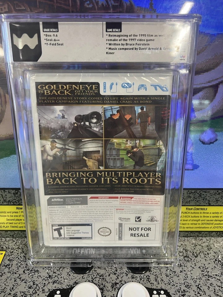 2010 Nintendo Wii GoldenEye 007 NFR Limited Graded WATA 9.6 A++ Sealed BRAND NEW - Image 4 of 4