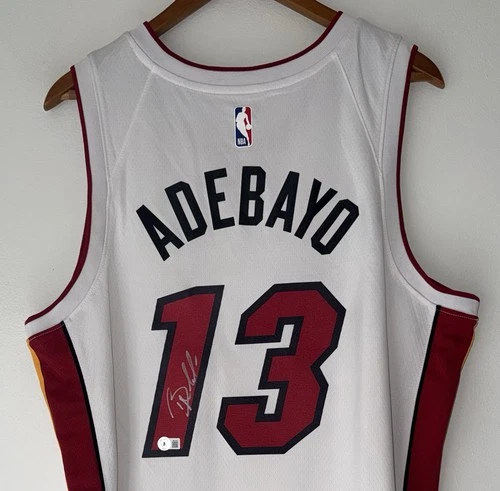 Bam Adebayo Signed Miami Heat Nike NBA Autographed Authentic Swingman Jersey BAS