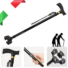 Bastone Per Anziani Disabili Da Passeggio Sicuro Con Piedi Altezza Regolabile IT