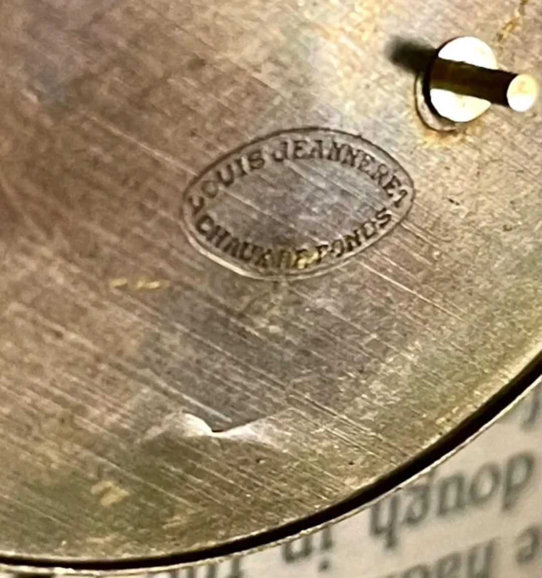 Ultra Rare Patek Philippe 18-19L Frosted Gold Dial by Louis Jeanneret c.1895