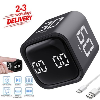 Digital Timer Würfel mit LED-Anzeige Pomodoro Timer Würfel Schwerkraft Timer DE