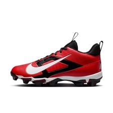 Nike Alpha Menace 4 Shark Football Cleats Red Black FN0028-600 Mens Sizes 9-12