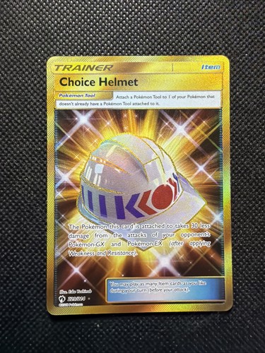 Choice Helmet 229/214 Secret Rare Lost Thunder Pokemon Holo EX-NM