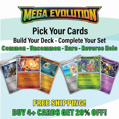 Pokemon Mega Evolution - Pick Your Card - Reverse Holo/Holo/Common/Uncommon NM