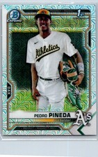 Pedro Pineda 2021 Bowman Chrome Mega Refractor Rookie Rookie #BCP-216 Oakland