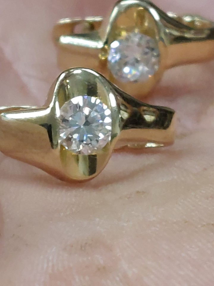 Joidart Estergold Kreolen – 24K Vergoldete Ohrringe Mit Mattem Finish, Handgefertigt In Spanien