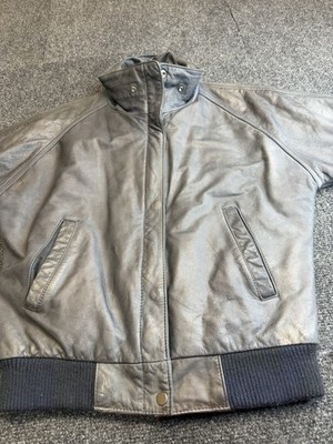New Moves Leather Jacket Black Womens Large L 12 Bomber Quilted Vintage Bomber 
