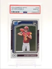 JAYDEN DANIELS 2024 DONRUSS OPTIC RATED ROOKIE COMMANDERS GEM RC PSA 10 Q6693