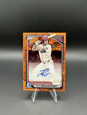 2024 Bowman Draft Ryan Waldschmidt Orange Sapphire Autograph Auto /25 #CPARW