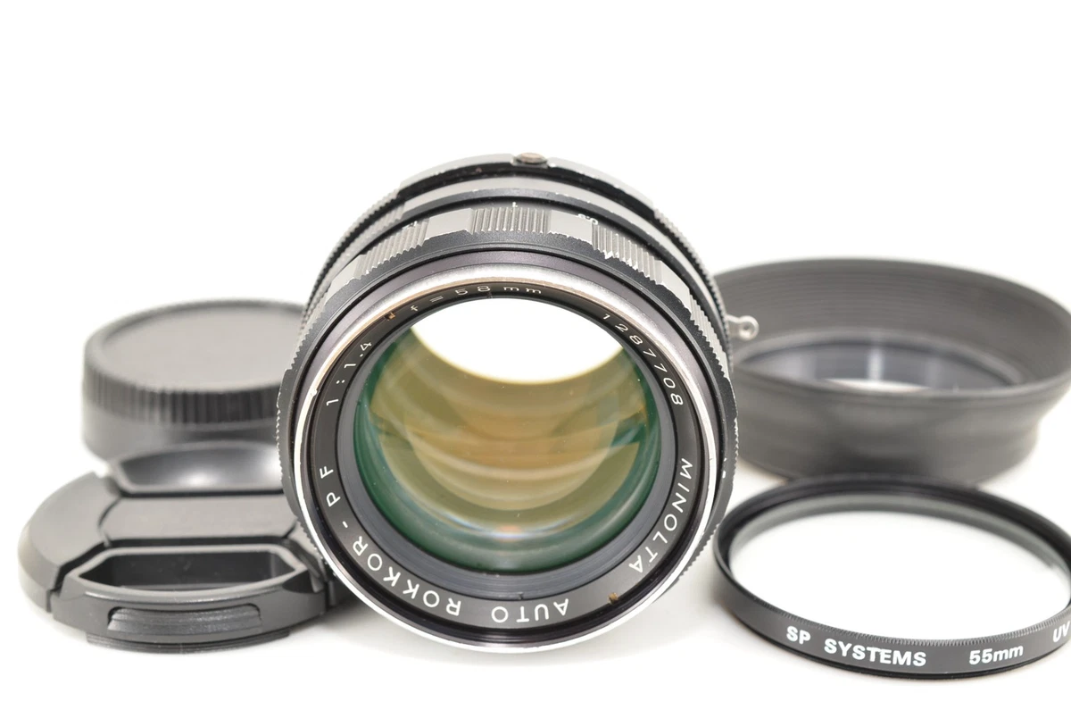 Minolta Rokkor PF 58mm Focal f/1.4 Camera Lenses for sale | eBay