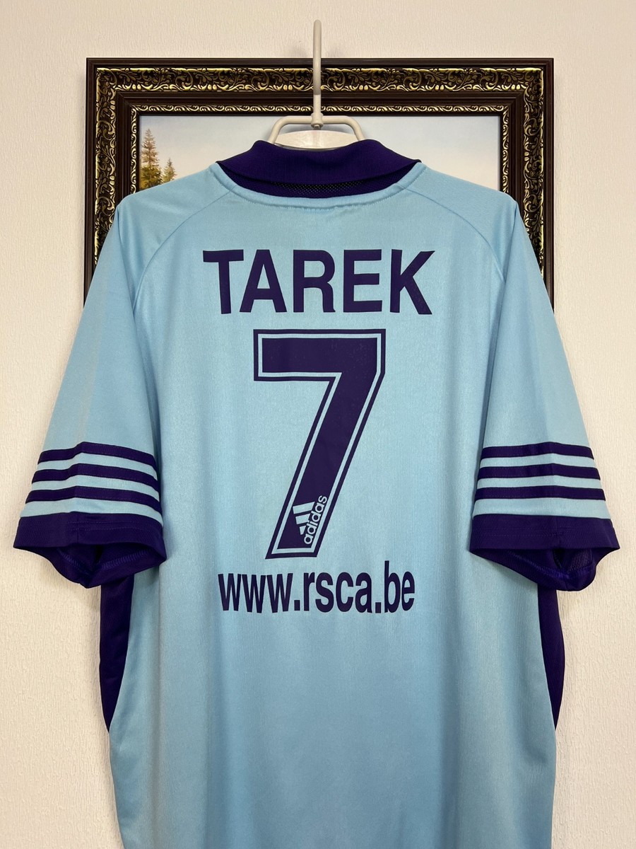 Anderlecht Away Football Shirt 2001 Soccer #7 Tarek Adidas Jersey