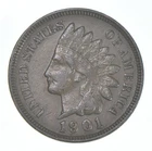 XF 1901 Indian Head Copper Cent Penny - High Grade Sample *9652