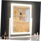 16.9"x 14"Lighted Makeup Mirror,Vanity Mirror with 16.9"L x 14"W White