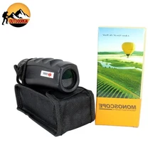 10X25 Perrini Black Monocular with Nylon Sheath