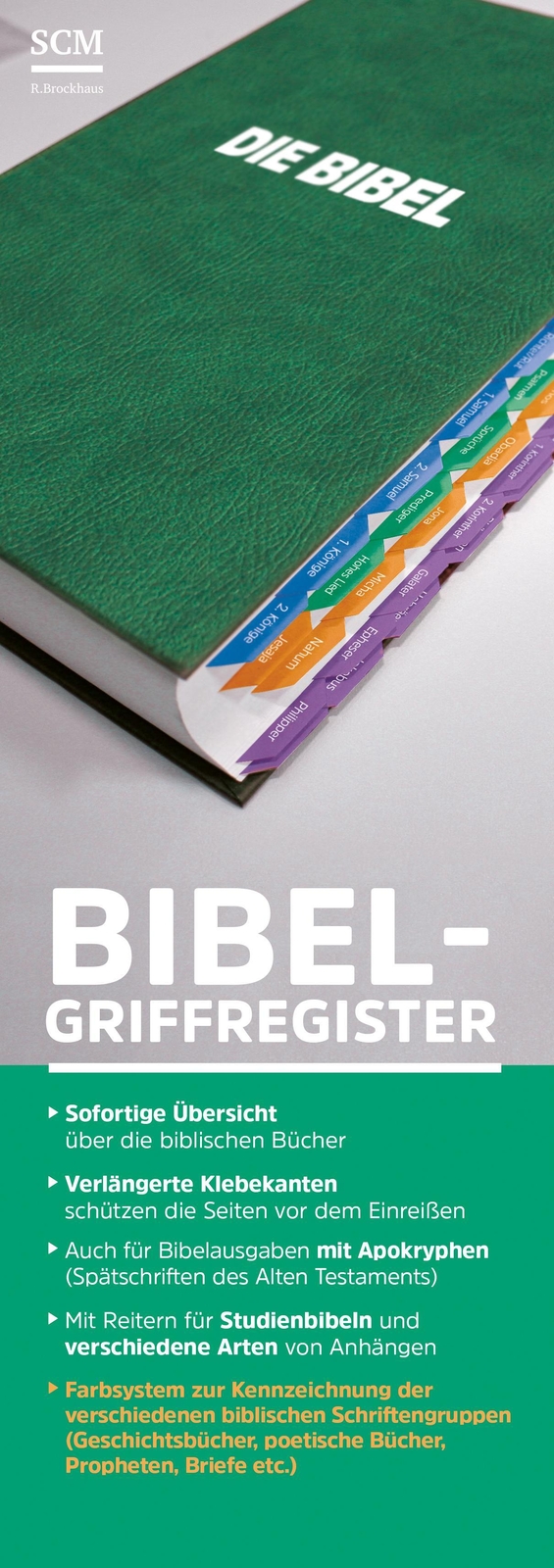 / Bibel-griffregister Grün / 9783417257809