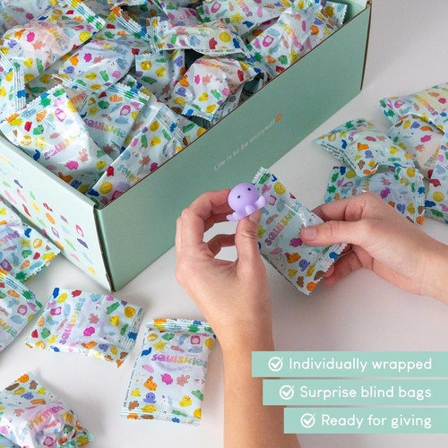 Sensory-Friendly 160 Piece Mochi Squishy Toy Set - Great for Kids' Celebrations - 第 4/11 張圖片