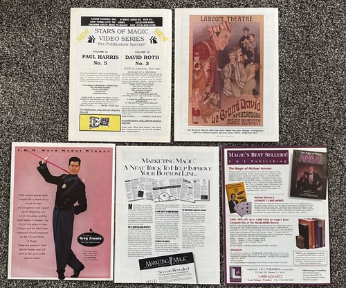 5 Vintage MAGIC Magazines for Magicians & Show Business Fans w/ Ricky Jay + More - Imagen 7 de 17