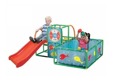 Low Price NEW Kids Play Set Activity Gym Center Playground Slide Toddler Toys 50 Ball Pit