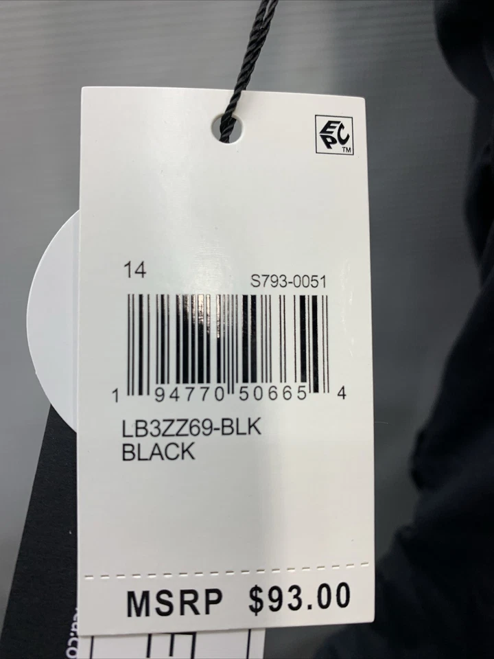 Traje de baño Tankini con correa lencería de diosa de la isla de La Blanca para mujer talla 14 negro Foto 3 de 4