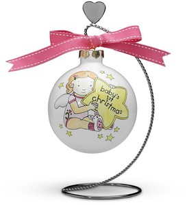 baby girl 1st christmas ornament