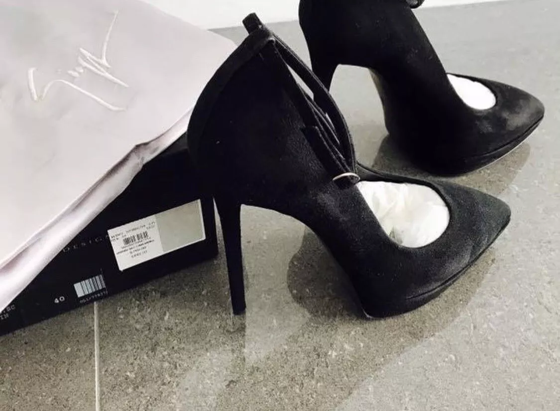 Giuseppe Zanotti Suede Heels 40 eBay