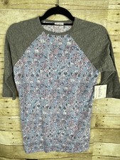 Lularoe Kids Shirt Sloan Raglan T Size 14 New NWT 3/4 Sleeves