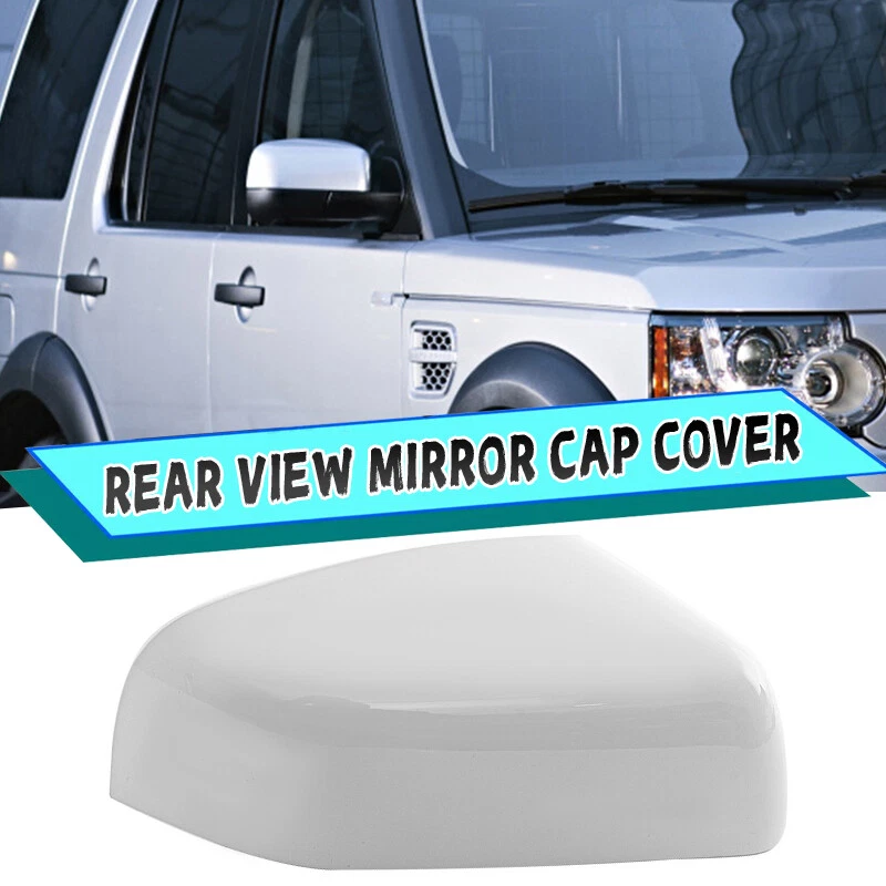 WHITE RH DRIVER MIRROR COVER CAP FIT FOR RANGE ROVER 2010-2012 LR4 2010-2013 .