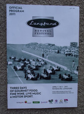 Longford Revival Festival Official Motor Racing Program 2011, plus Entry Ticket