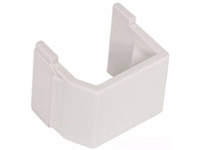 Hubbell SFB10 Snap-On Blank Keystone Insert with No Ports 10 Pack Office White