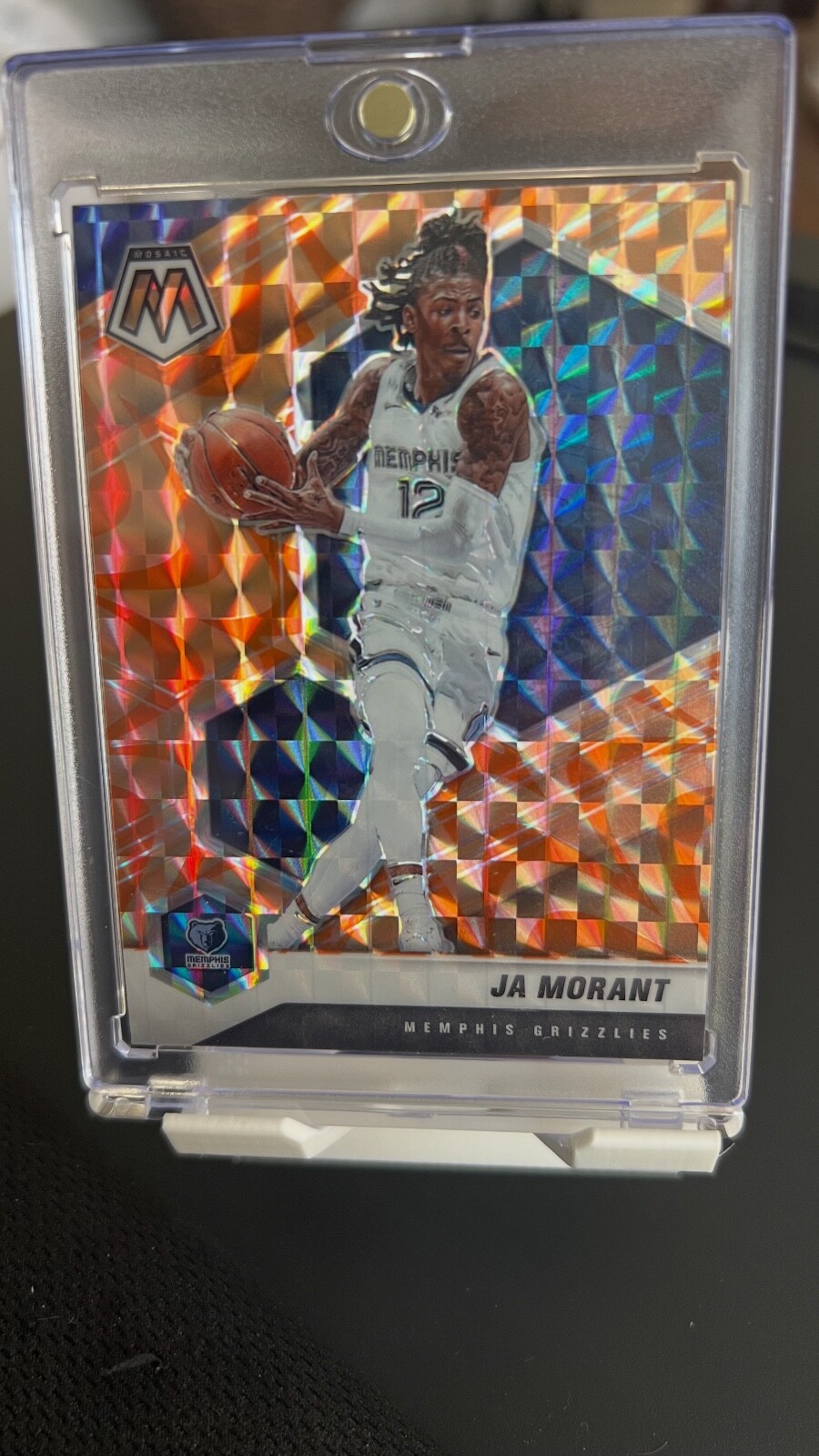 2020-21 Panini Mosaic - Ja Morant #40 Reactive Orange Prizm