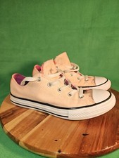 Converse All Star Chuck Taylor Sherbert Orange Pink Double Tongue Size 4 Jr.