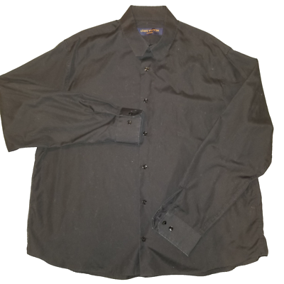 black louis vuitton dress shirt Black Shirts for Men