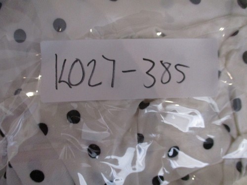 Zara womens top blouse white black polka dot print L, 14 flared sleeves - Picture 10 of 10