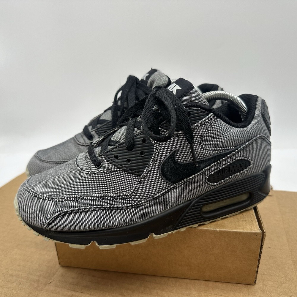 Nike Air Max 90 Vintage 2010 Black Tweed Mens Size 9 Sneaker 325018-007