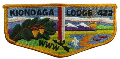 Kiondaga Lodge 422 Buffalo Trace Council IN Flap YEL Bdr (NE1276)