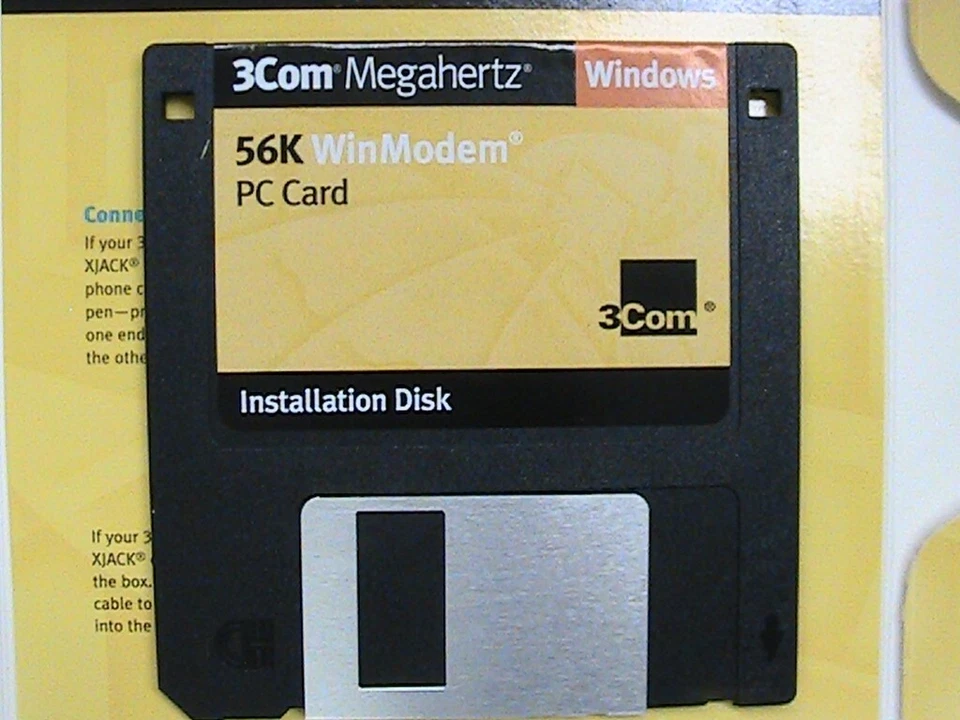1 USED 3COM MEGAHERTZ CD FOR 56K WINMODEM - Image 2 of 3