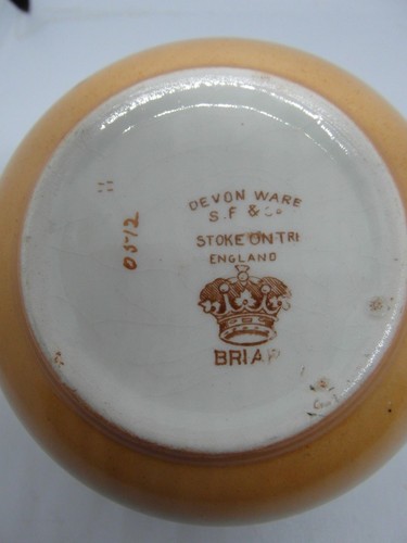 Devon Ware S Fielding Briar Fruit Bowl Art Deco Vintage British - Picture 5 of 5
