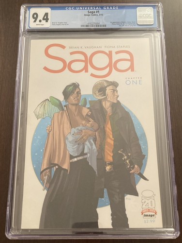 Saga #1 Image Comics CGC 9.4 First Print Brian K. Vaughan Fiona Staples