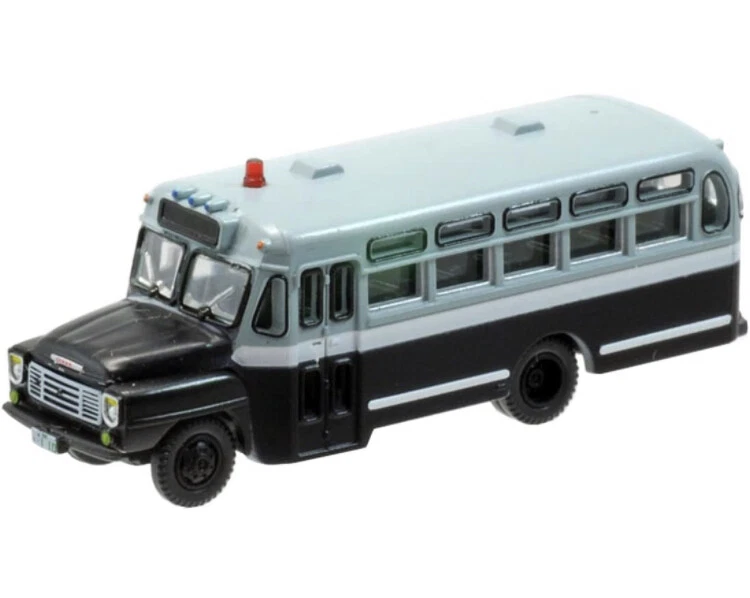 N Scale Tomytec Isuzu BXD30 60s Japanese Police Patrol Bus 2 Cars Set Scenery - Image 2 of 4