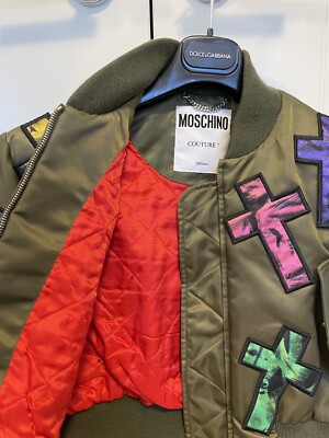 Moschino Couture Jeremy Scott Allover Colorful Cross Patch