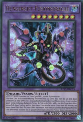 yugioh 1x Hungergift-Fusionsdrache LEDD-DEC25 ULTRA RARE DEUTSCH
