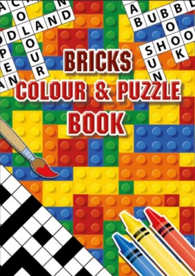 A6 Bausteine Malbuch Aktivitätsbuch mit Puzzles Kinder Kind Spaß Basteln