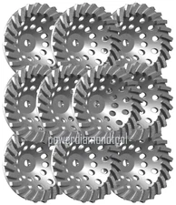 10PK-7" 24SEG THREADED 5/8-11 POWER DIAMOND CUP WHEEL CONCRETE/MASONRY GRINDER