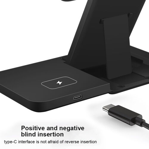 3in1 Wireless Charger Fast Charging Station For Samsung Galaxy Watch 5/4 S23 S22 - Picture 5 of 26