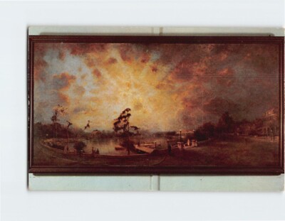Postcard ''Sunset on the Bayou'' George Inness Jr. Tarpon Springs Florida USA