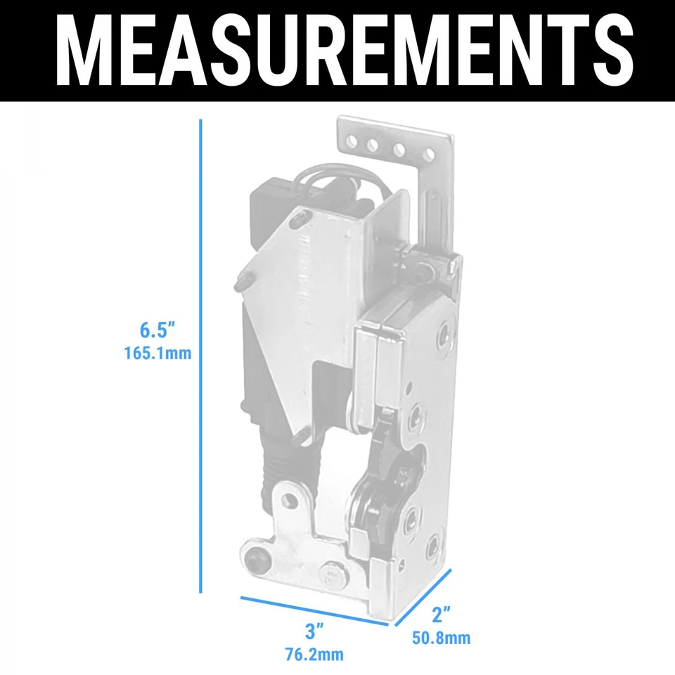 Kit de puerta afeitada soporte de golpeador actuador de bloqueo de mandíbula garra de oso de gran potencia Foto 3 de 4
