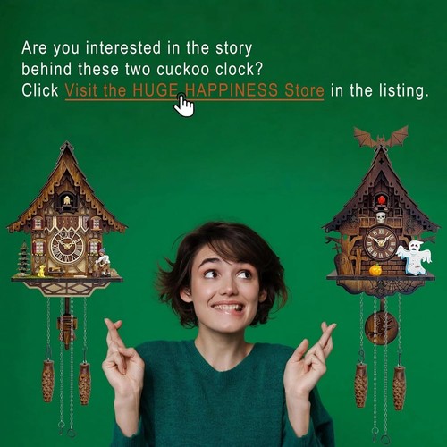 Elegant Wooden Cuckoo Clock: Musical Wall Art with Adjustable Sound & Night Mode - Picture 8 of 8